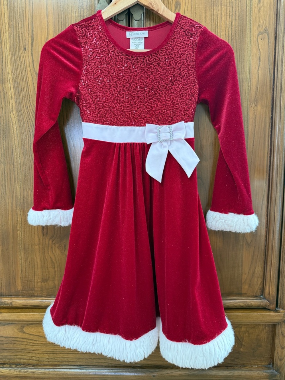 Bonnie Jean Red Sequin Party Dress